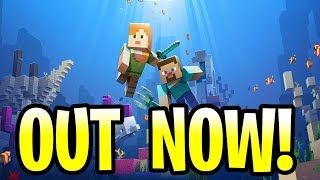 minecraft update aquatic out now all features pe xbox one windows 10 vr