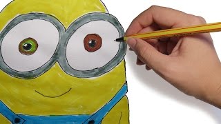 Como Dibujar Un Minion Bob Facil Paso A Paso