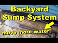 Backyard Sump Systems, Moves Water Fast