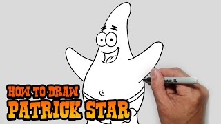 how to draw patrick star spongebob squarepants video lesson