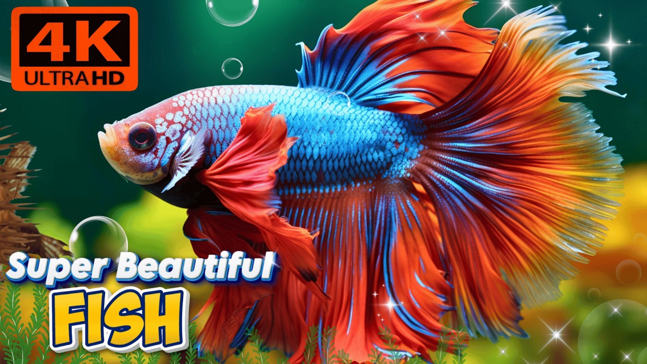 Beautiful Aquarium Fish 🐠 | Raw Footage in 4K | Close-Up Shot ✨