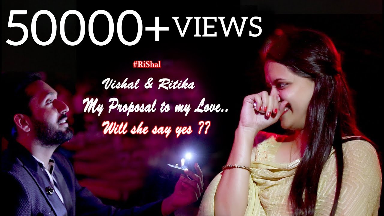 Proposal Video | Flash Mob Proposal India | Surprise Wedding Proposal | Vishal & Ritika | Love ❤️
