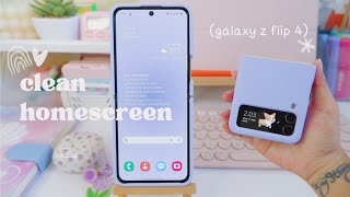 clean home screen setup + lite phone 🌱 (galaxy z flip 4) screenshot 5