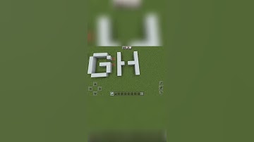 HOW TO MAKE LETTER H IN MINECRAFT.MKF.TUTORIAL#viral #shorts #youtubeshorts #youtube #ytshorts #etc