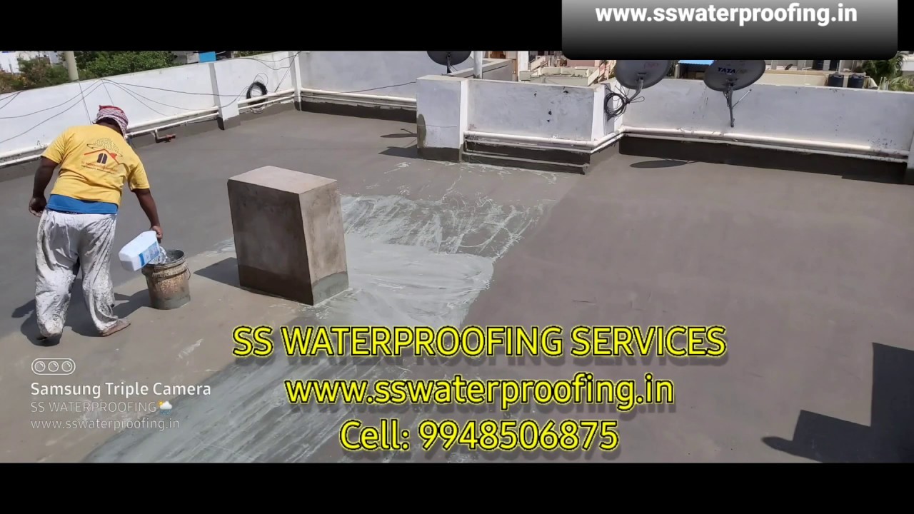 Waterproofing for Terrace In Ramanthapur Hyderabad - YouTube