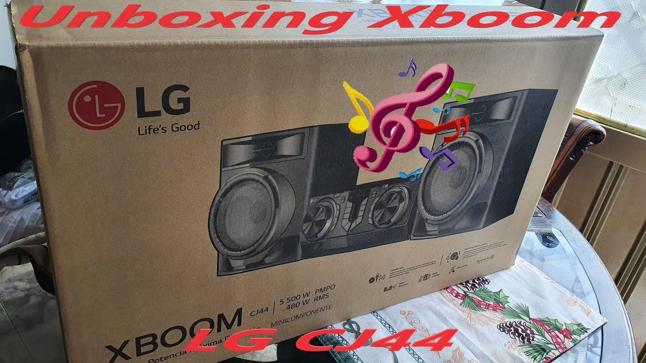 Equipo de Sonido LG Xboom Cj 44 Unboxing y Primeras Impresiones - YouTube