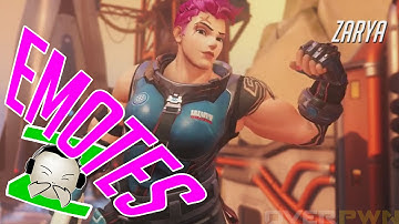 Zarya Emote - OVERWATCH BETA - Gameplay character Emote overview Blizzard Game Beta Key Invite