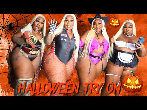 SPICY HALLOWEEN COSTUME TRY ON PLUS SZ