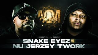 Nu Jerzey Twork vs Snake Eyez | Midnight Madness | Rap Battle