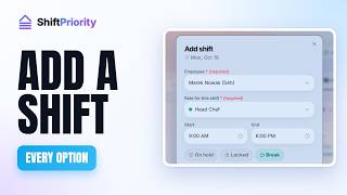 How to Add a Shift in ShiftPriority (Every Option Explained)