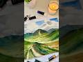 Just green and time⛰️#watercolorpainting #artonyoutube #artvideo #green #scenerydrawing #youtubeart