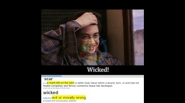 Scar , Wicked - Meaning, Pronunciation, Illustration | Vocabulary | ✈️ 𝟏𝟐𝟑 𝐆𝐨 𝐀𝐢𝐫!