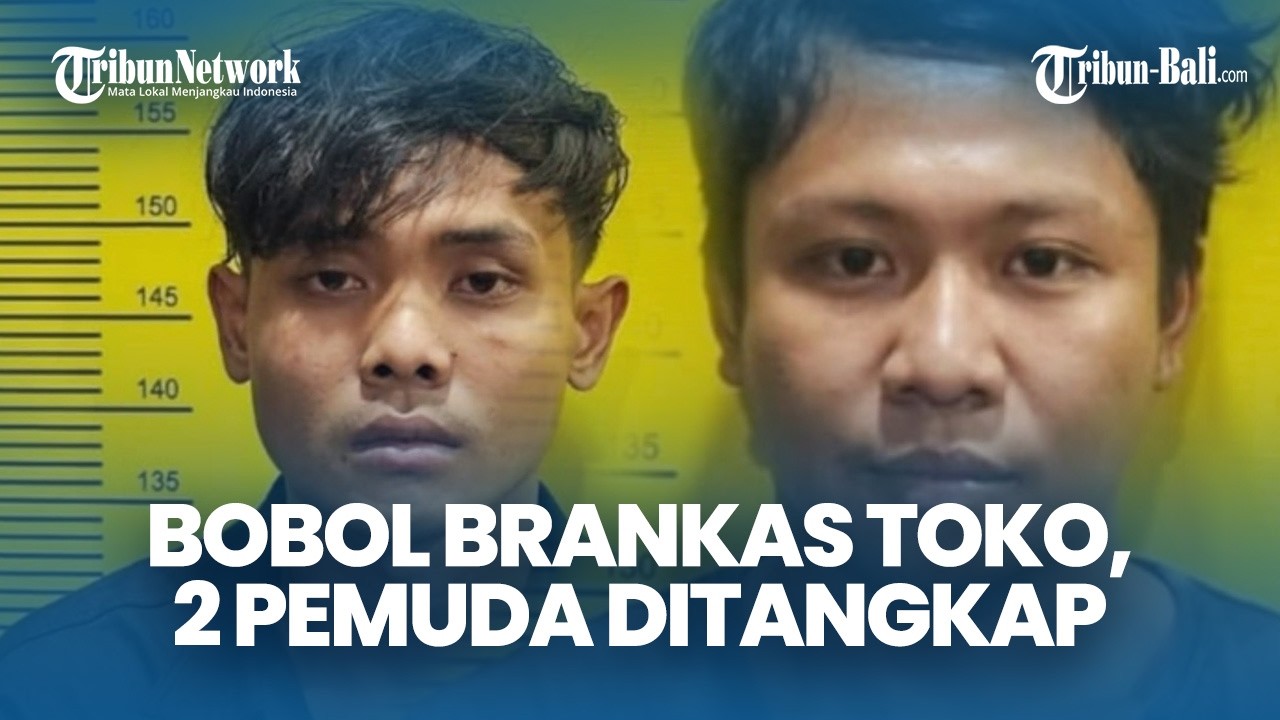 TEREKAM CCTV! Bobol Brankas Toko Ponsel di Teuku Umar Denpasar Bali, Dua Pemuda Diringkus