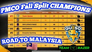 TEAM QUESO CAMPEÓN PMCO Fall Split 2019 - RUMBO A MALASIA [PUBG MOBILE] AXEEL