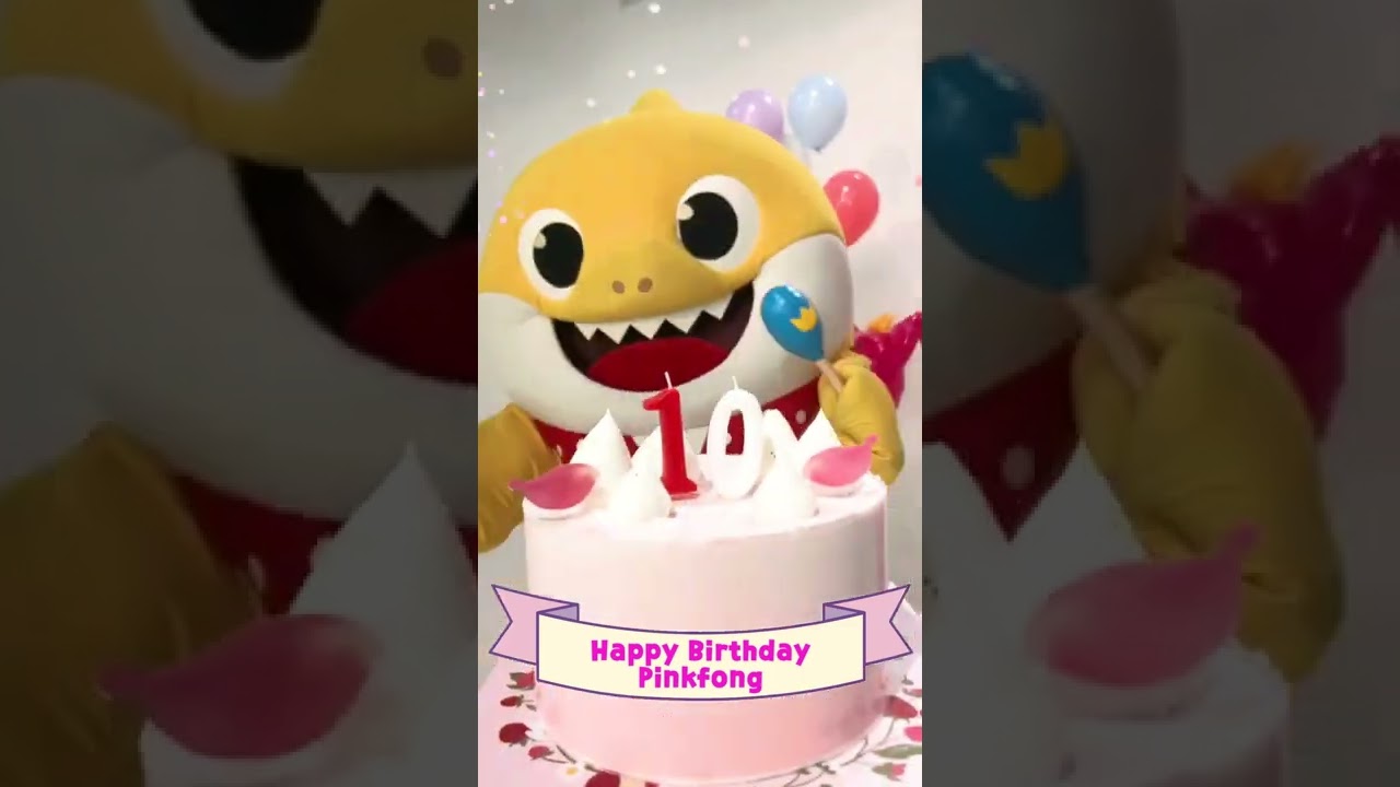 ⁣Bài hát chúc mừng sinh nhật cho Pinkfong 🎂 | Baby Shark Pinkfong - Nhạc thiếu nhi #shorts