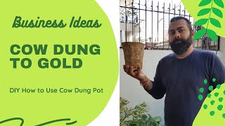 How to make Cow dung to Gold | कैसे बनाएं गोबर से सोना | Business Ideas | Wishy Vish | Cow dung pot