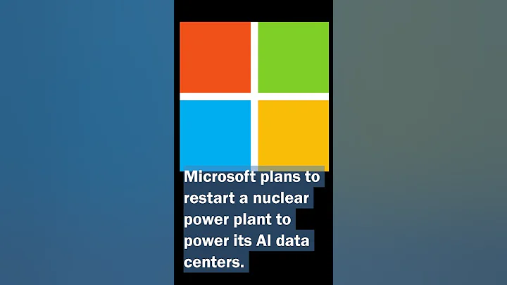 Microsoft plans to restart a nuclear power plant to power its AI data centers. #microsoft