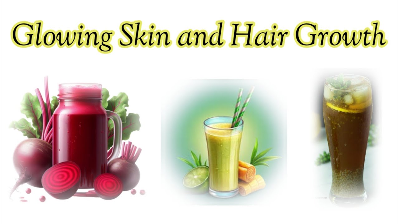 3 Healthy juices for glowing skin and Hair Growth | Vlog with Mantasha ...