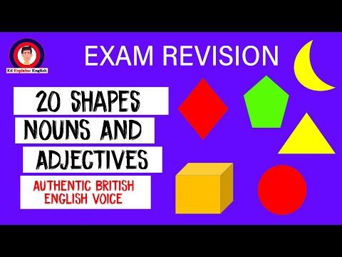 Shapes in English with Pictures | Test revision for English exams