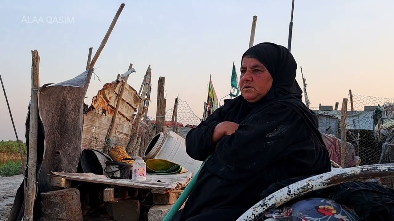 الروتين اليومي للحجية فاطمة أهوار الجبايش The daily routine of Hajjah Fatima  Marshes Jebabish 