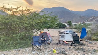 Camping at Al Aqah Beach Fujairah