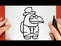 How to Draw Among us Plague Doctor | Como Dibujar Among Us