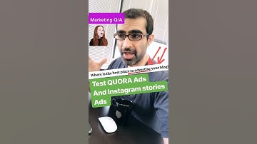 what is the best place to advertise your blog: instagram and QUORA paid Ads are the cheapest #shorts