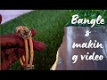 Double layered silk thread bangles chesa 😊 |thread bangles |silk thread bangles | bangles diy |