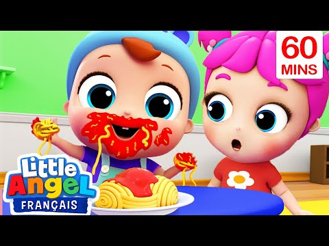 Les bonnes manières à table | Comptines avec Bébé Louis | Little Angel Français