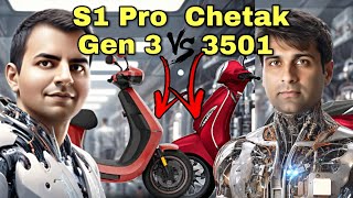 Ola S1 Pro Gen 3 VS Bajaj Chetak 3501 ⚡ Full comparison #olaelectric #bajajchetak