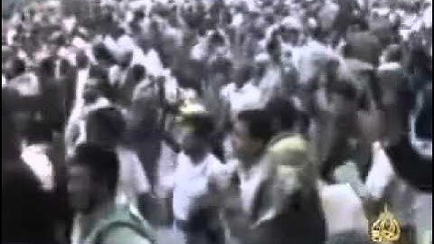 استقبال حاشد لعلي صالح بعد عودته من السعودية