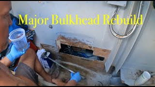 Major Bulkhead Rebuild - Lagoon 400 S2 (Part 1) by Barefoot Travels 6,353 views 2 months ago 13 minutes, 48 seconds