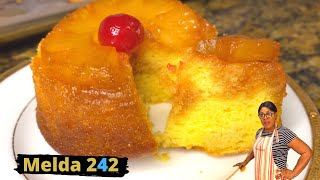 INDIVIDUAL PINEAPPLE UPSIDE-DOWN CAKES (Easy Recipe)