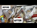 Cleaning Oxidised/Stained Chrome/Aluminum Metal With Turtle Wax Cleaner! Impressed! NOT POLISHED| 4K