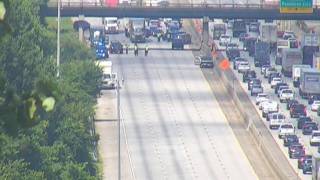 I-85 north shut down after multi-vehicle crash