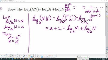 Saxon Advanced Math Lesson 49 Log Graphs and Proofs of the Log Properties
