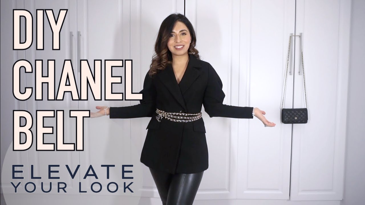 How to DIY your own Chanel Inspired Chain Belt - CHANEL Hack 