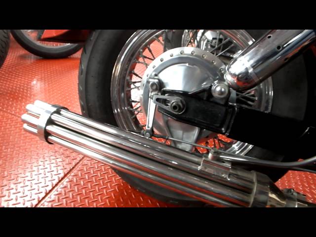 シャドウ400 2in1マフラー ガトリングマフラー Mr.Bike.YAMABE】HONDA シャドウ400クラシック ガトリング