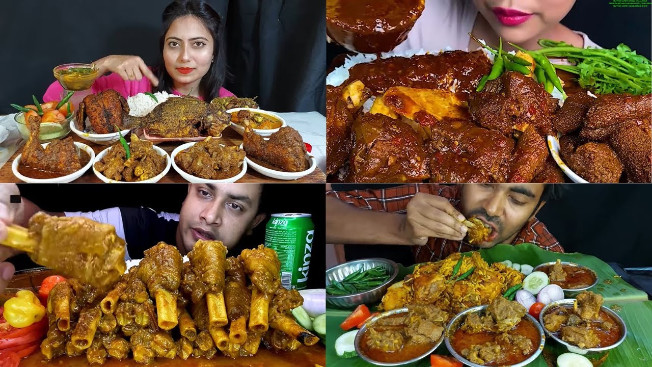 MUTTON CURRY EATING CHALLENGE,CHICKEN BIRYANI,CHICKEN CURRY,FISH CURRY ...