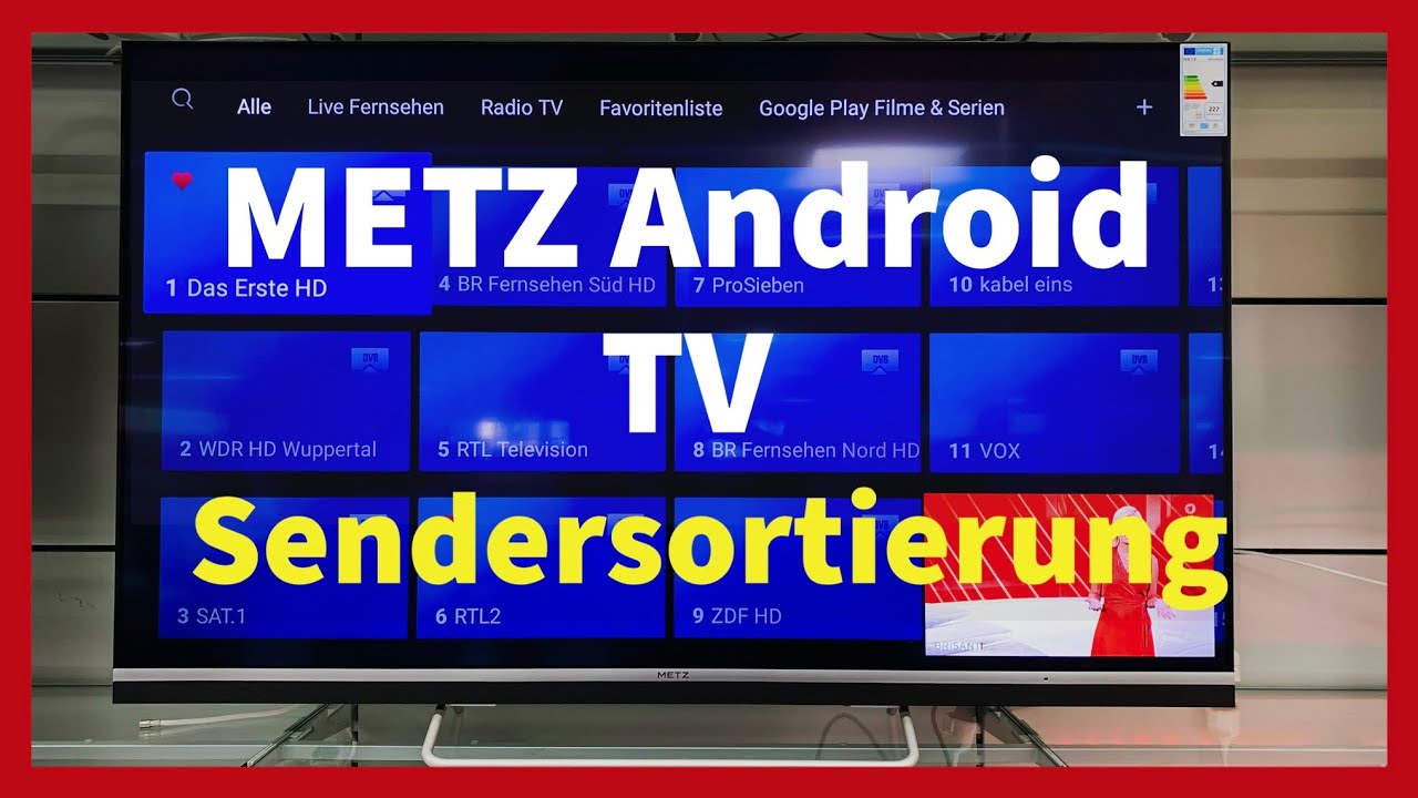 Metz Fernseher Findet Keine Sender Satellit Metz Android TV | Sender Sortieren | Deutsch | 2020 - YouTube