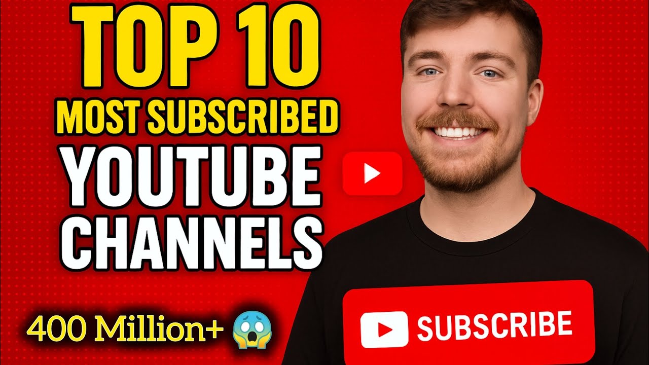 Top 10 Most Subscribed YouTube Channels in the World (2025) - YouTube