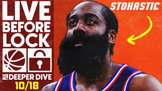 NBA DFS Deeper Dive \& Live Before Lock (Tuesday 10\/18\/22) | DraftKings \& FanDuel NBA Lineups
