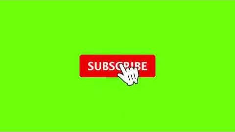 Youtube Animated Green screen Subscribe button with bell icon sound tan tan /click subscribe button