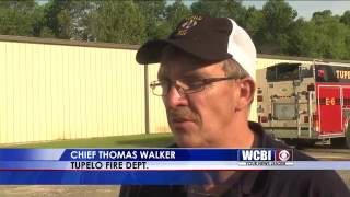 Warehouse Fire - Live Shot [Tupelo] - June 24, 2016