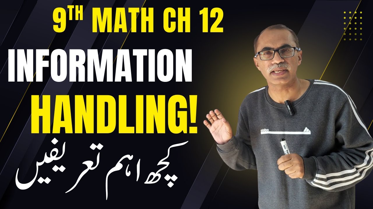 Chapter 12 Information Handling || 9Th Class Math || Important ...