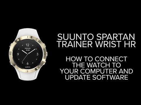 Suunto Spartan Trainer Wrist HR - How to connect the watch to your computer and update software