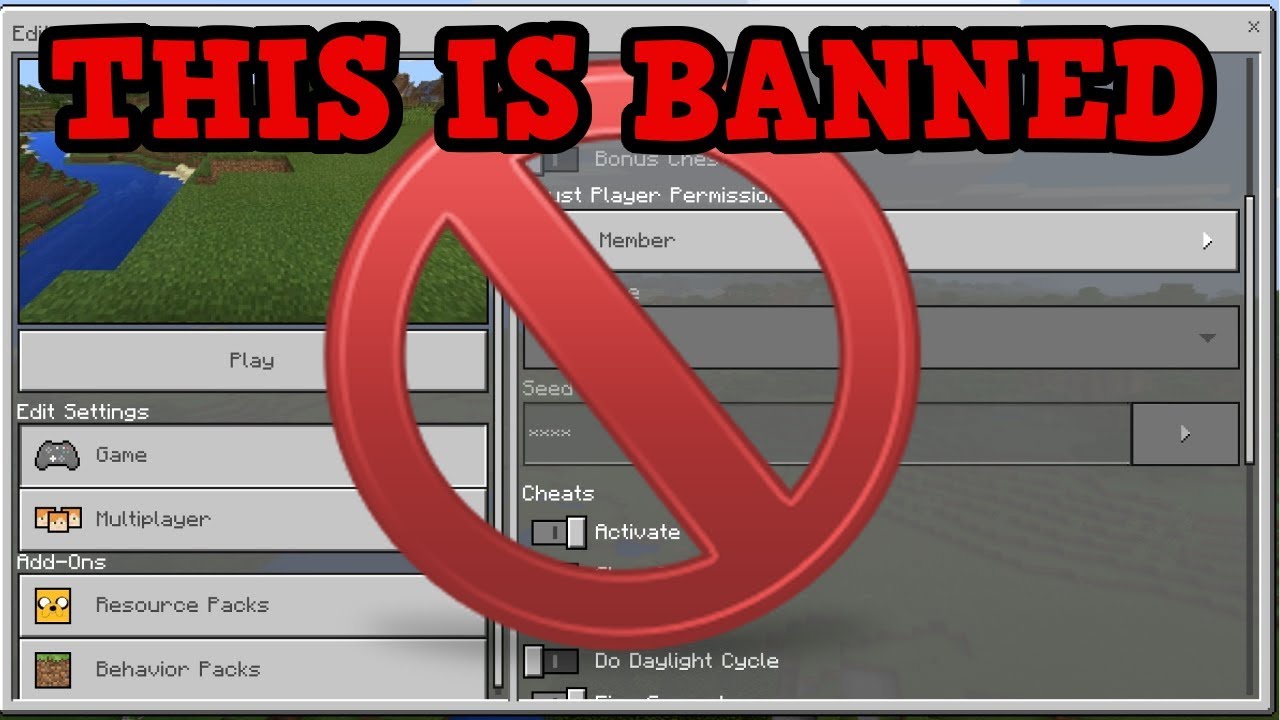 Minecraft Banned Seeds And How To Use Them Youtube