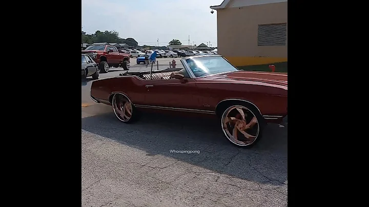 CONVERTIBLE CUTLASS SUPREME ON ROSE GOLD MTW BILLET WHEELS #oldschoolcars