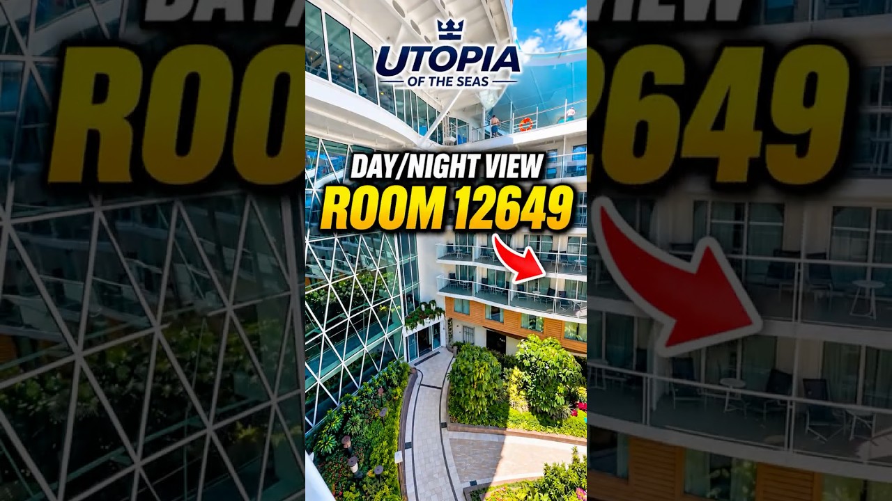 Utopia of the Seas Room 12649 | Central Park View by Day & Night 🚢🌙