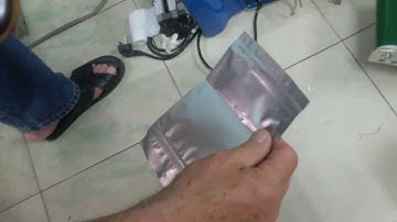 Máy hàn miệng túi trà cà phê, máy ép túi giấy túi bạc liên tục có in date FRD1000